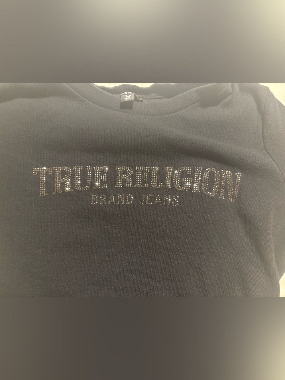 True Religion Rhinestone Crop Top